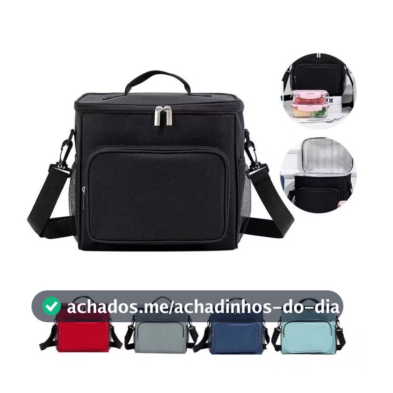 Bolsa Térmica Grande Portatil Marmita Viagem Com Alça Ajustavel