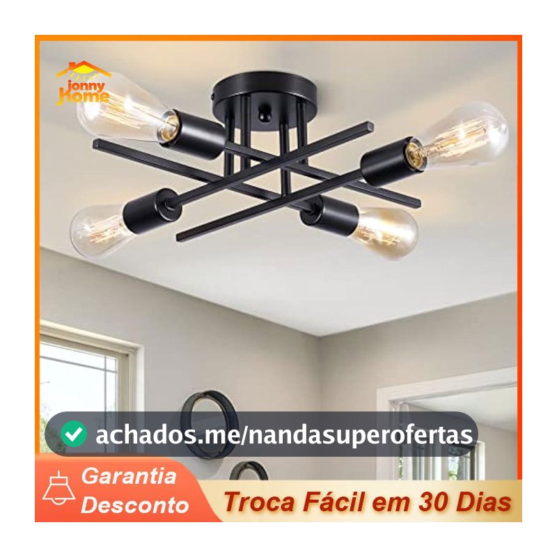 Lustre Led Moderno 4/6 Lampadas Luminária de Teto para sala/cozinha/quarto Iluminação Decorativa De Casa