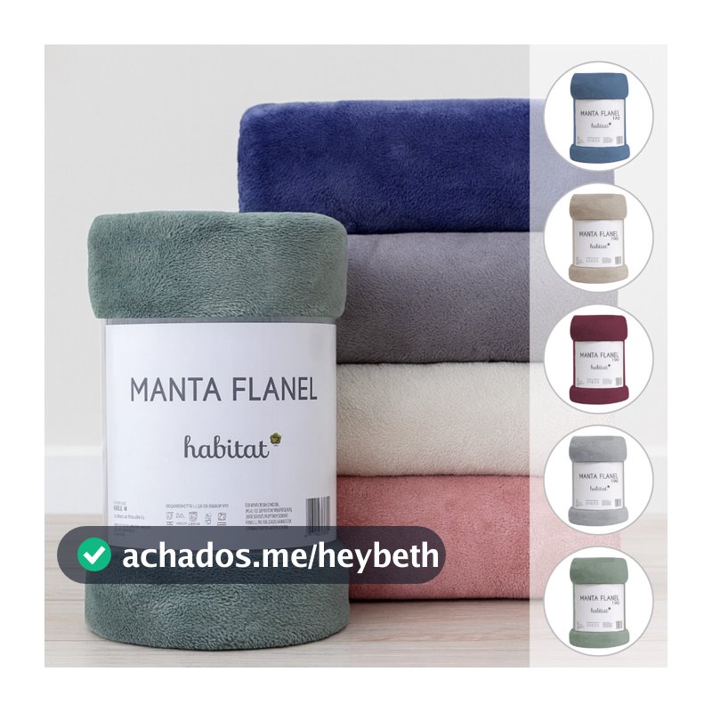 Manta De Microfibra Queen Casal Toque Extra Macio Antialérgico Quentinho Flanel Habitat