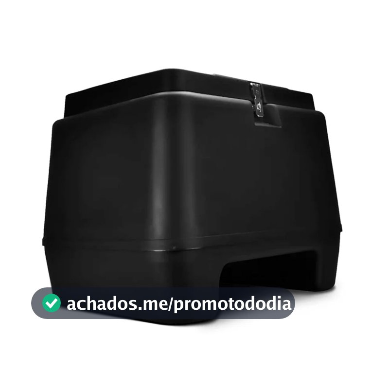 Baú Bauleto Moto Traseiro 80 Litros Plástico Injetado BP-06PT - Pro Tork