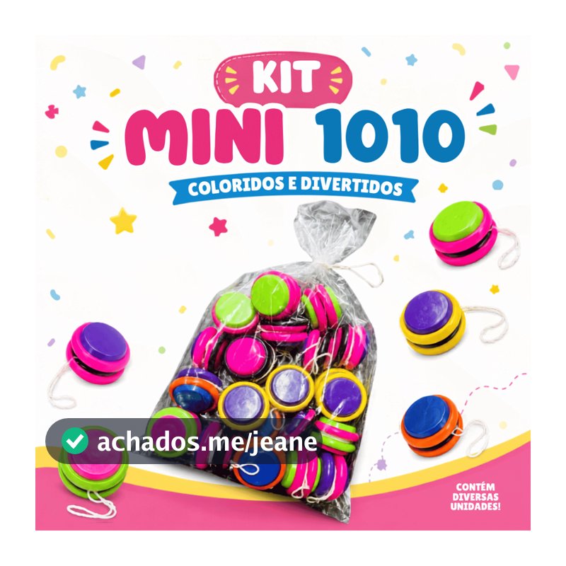 Kit Mini Ioiô Sortidos Coloridos Aniversário Criança Mini Brinquedos Lembrancinhas Atacado