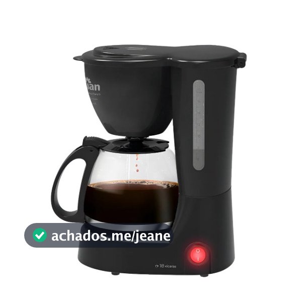 Cafeteira Elétrica Kian 18 Xícaras 650W Preto 127V