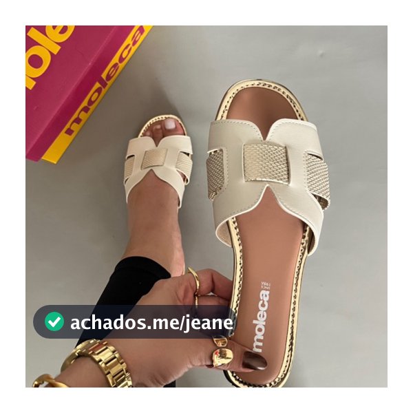 Sandália Feminina Rasteirinha Moleca Original Promoção