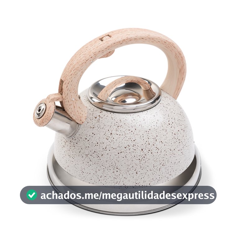 Chaleira de Apito com Indução - Brinox - Roma 2,7 litros - Cor Vanilla