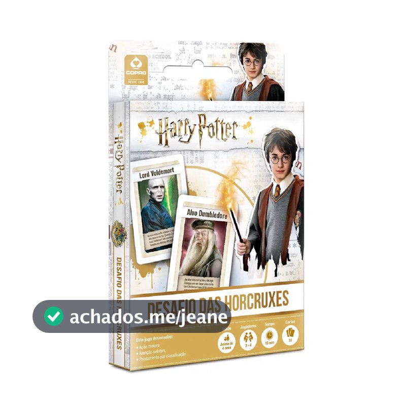 Jogos Brinquedos Carton Harry Potter Desafio Das Horcruxes Copag - 99442
