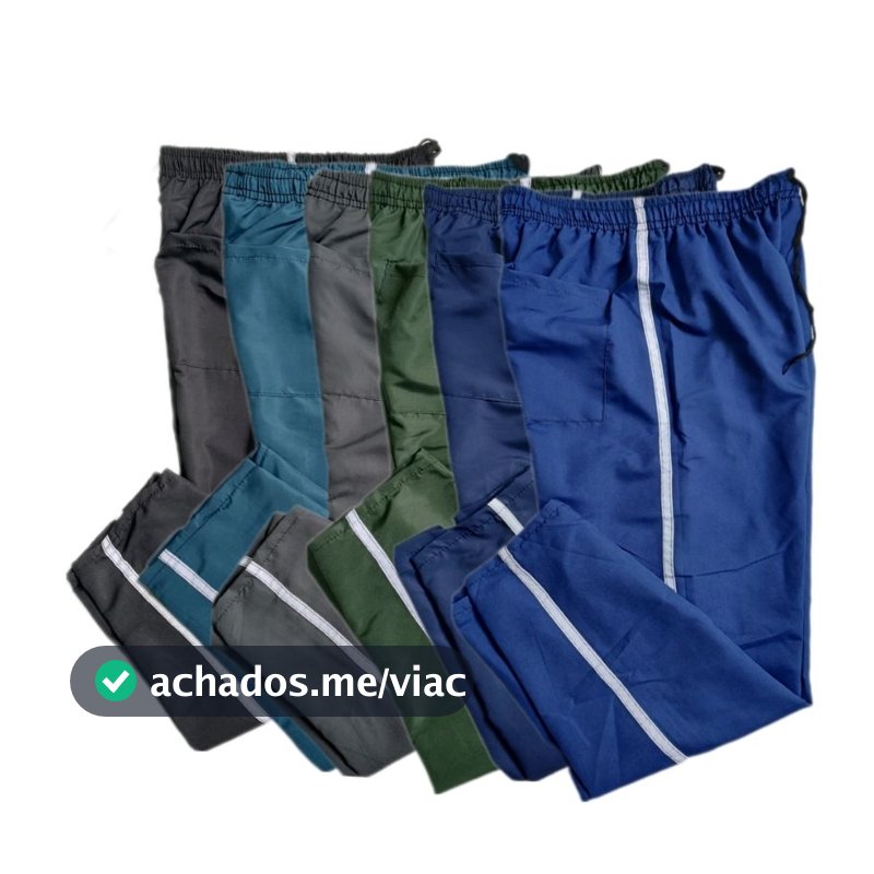 Kit 5 calças de Tactel de 1 bolso ENVIO IMEDIATO