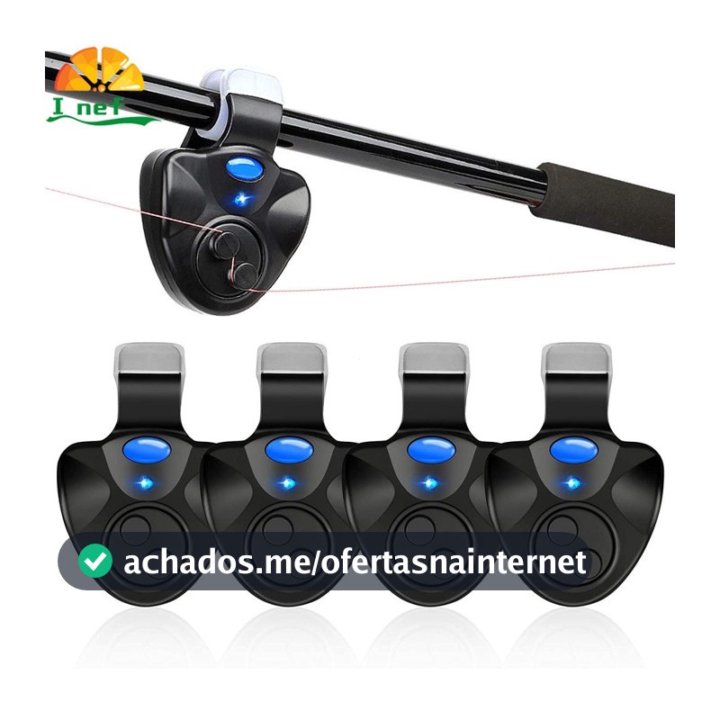 Ajustável Pesca Luz Led Eletrônico Alarme Da Mordida De Peixe Clip / Pesca Ferramentas Acessório