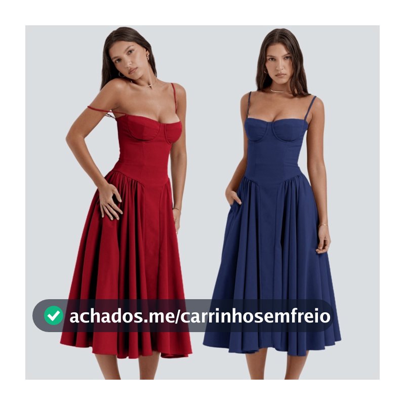 Vestido Longo Feminina Elegante Midi Bodycon Esbelto Com Bustier Vermelho De Verão