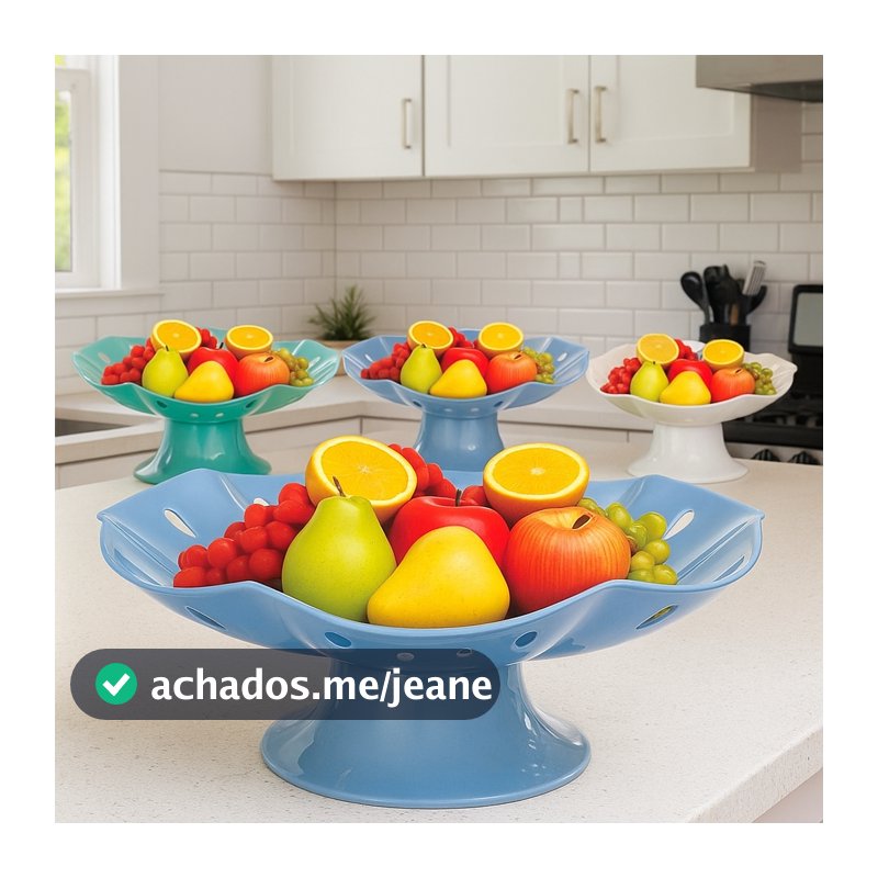 Fruteira de Mesa Cozinha Organizada com Base Removível