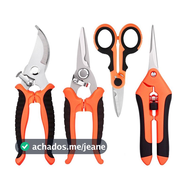KIT 4 pcs Tesouras De Poda De Jardim Ferramentas De Jardinagem