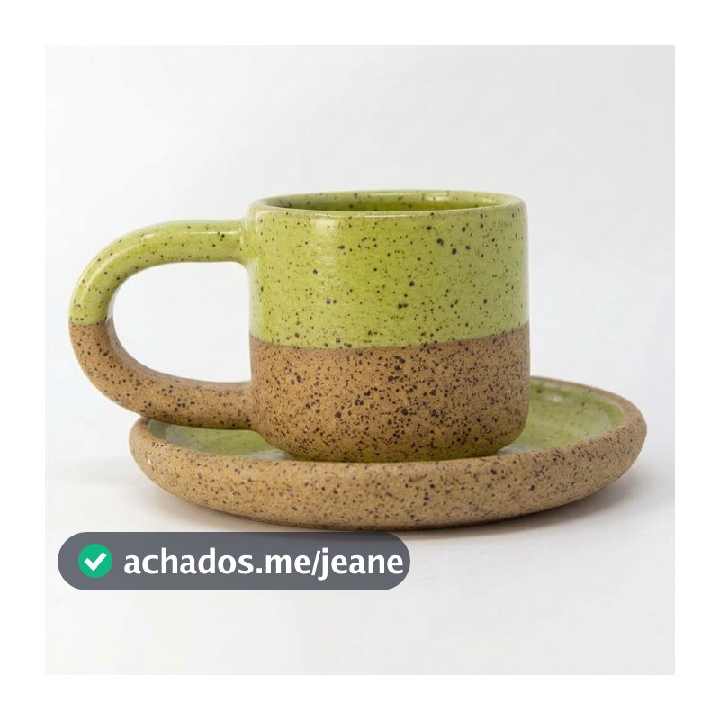 Xícara Cafezim Com Pires Serra Da Canastra Verde