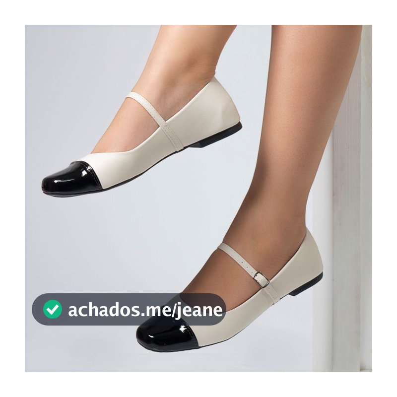 Sapatilha Feminina Boneca Bico Quadrado Mary Jane Confortável Casual