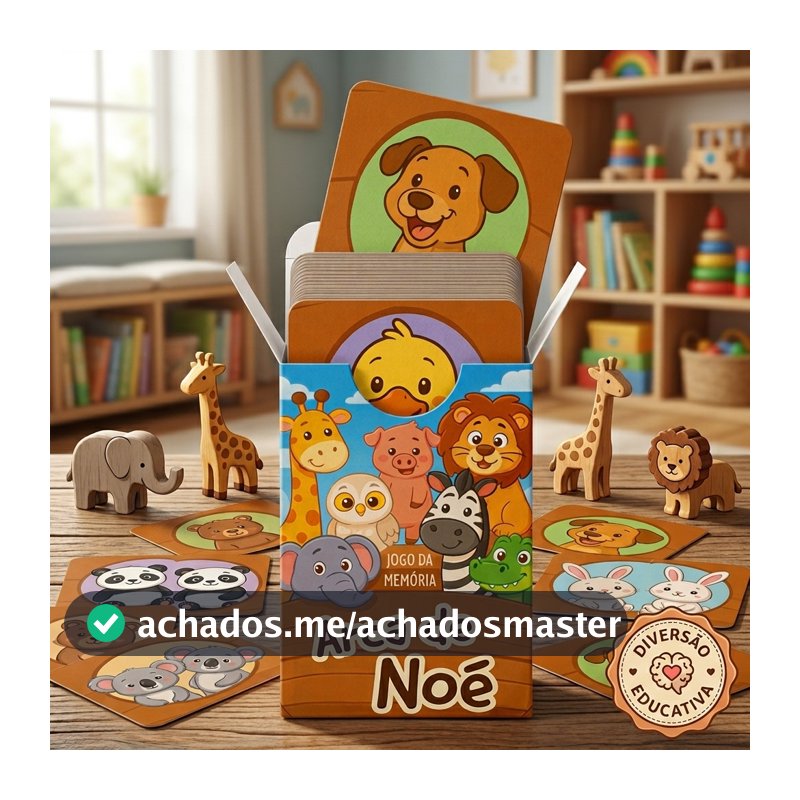 Jogo da Memória Infantil Bíblico | Arca de Noé, 50 Cartas Ilustradas para Toda a Família | Penkal Livros