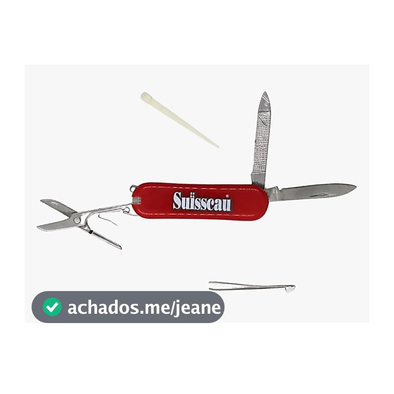 Canivete Suiço Portátil Multiúso Tesoura, Pinça, Lixa, Etc