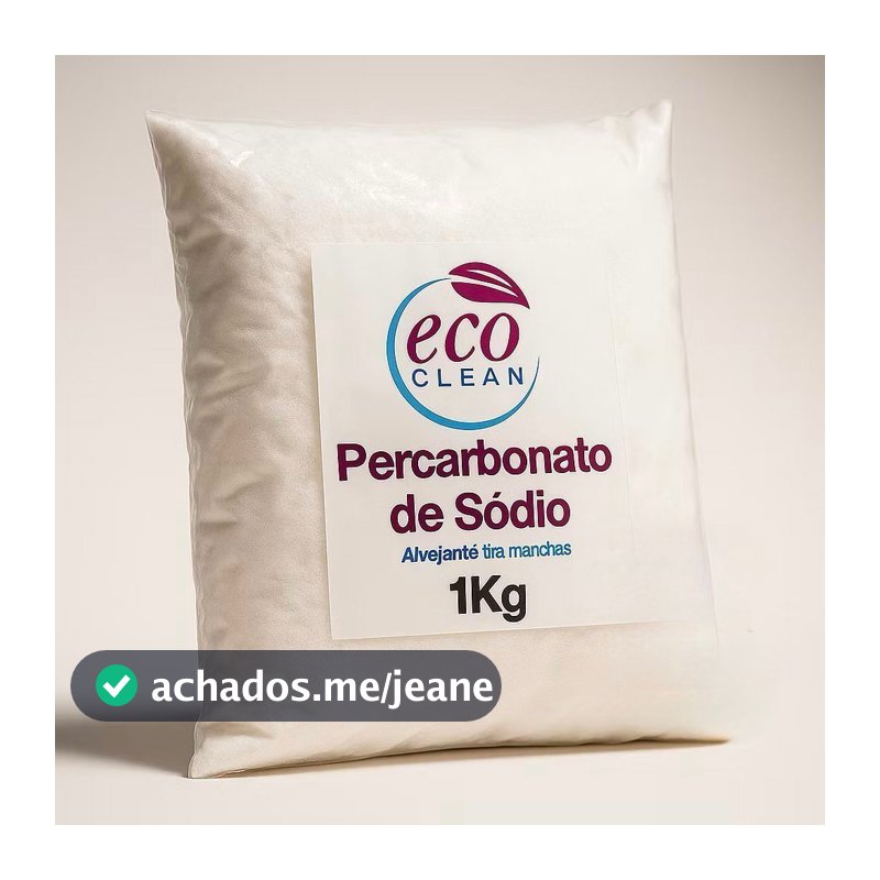 Percarbonato de Sódio 100% Puro Limpeza Em Geral Tira Manchas Roupas Brancas 500g/1kg /2kg