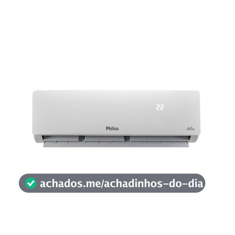 Ar Condicionado Philco 12000 BTUs Philco PAC12FC -Split, Eco Inverter, Frio, Interno+Externo, 220V