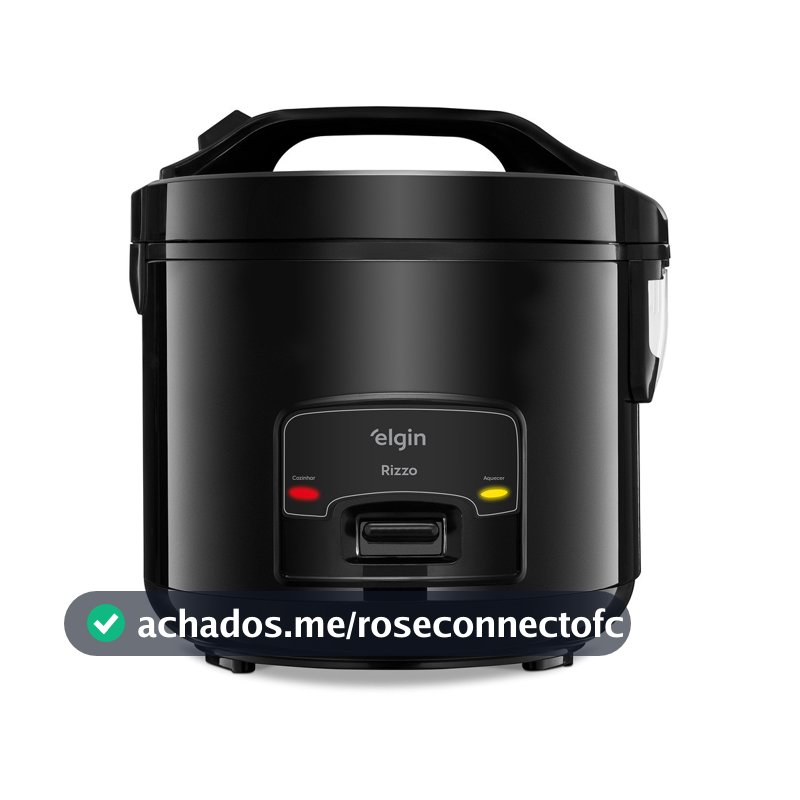 Panela De Arroz Elétrica Elgin 5 Xicaras 1L Preta 400w 127v