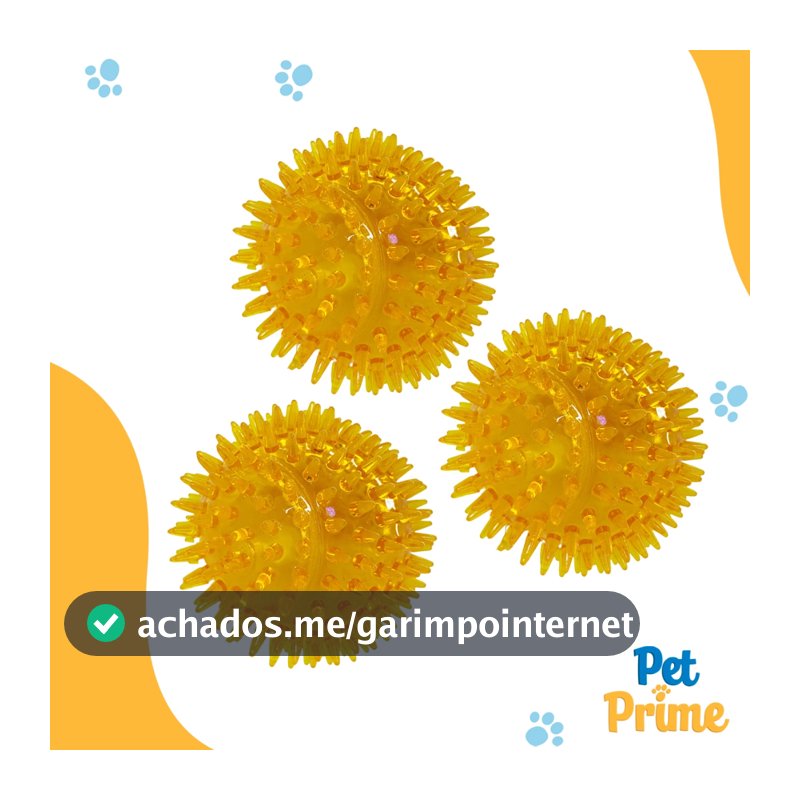 Kit 3 Brinquedo para Cachorro de Vinil Bola Mágica Savana Pet