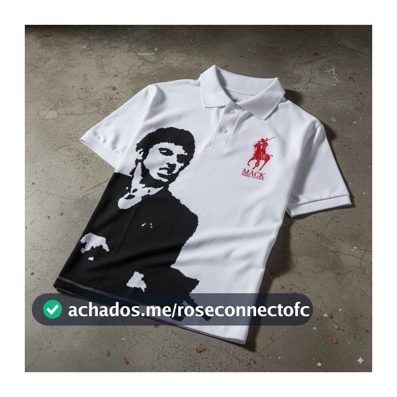 Camisa Polo Club Feita em Piquet Manga Curta