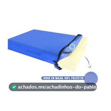 Capa para Colchão Berço Impermeável 100% Poliéster Cor Azul