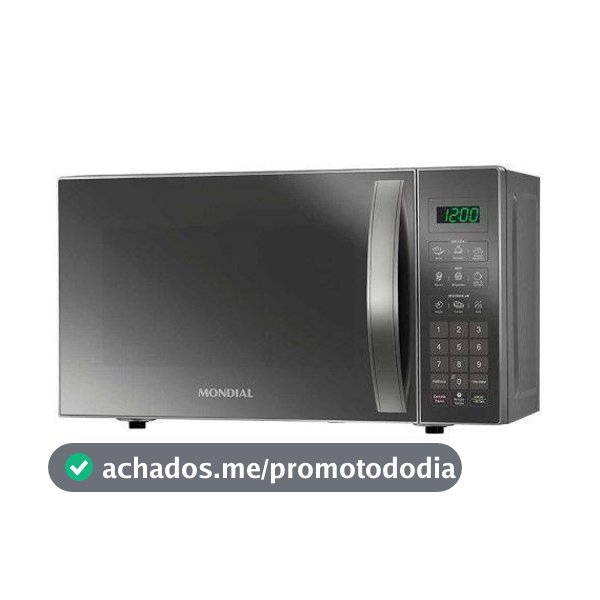Micro-ondas Mondial 21 Litros Mo-01-21-E Cinza Espelhado