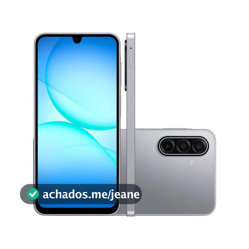 SMARTPHONE SAMSUNG GALAXY A17 128GB 4GB RAM 50MP TELA 6.7 IP54 CINZA
