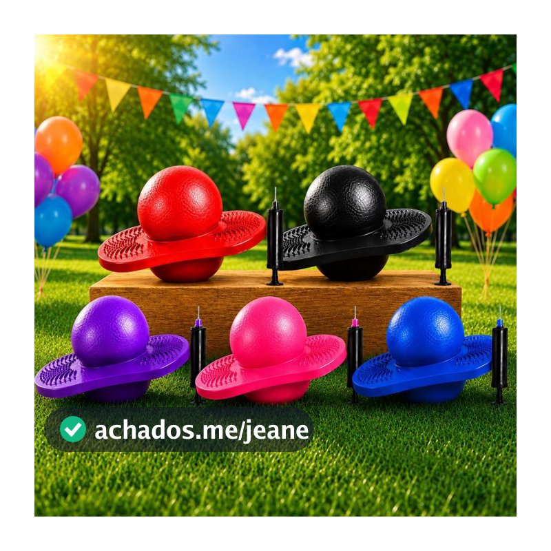 Pogobol Brinquedo Bola Infantil Presente Inflavel Dia da Crianças Equilibrio Exercicio Natal Menina Menino bomba Inclusa