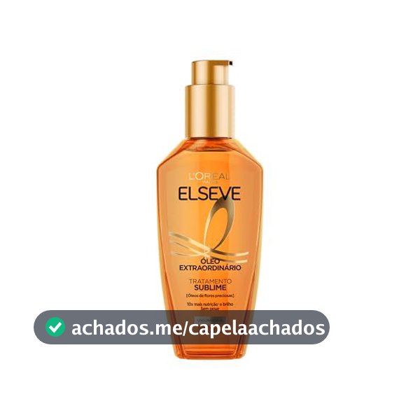 Óleo Finalizador Óleo Extraordinário, Anti Frizz, Protetor Térmico, L'Oréal Paris Elseve 100ml