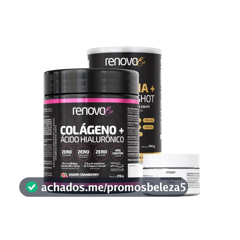 Colágeno Verisol e Creatina Monohidratada Renova Be