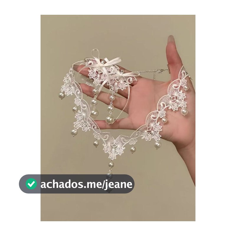 Lolita colar colar flor casamento novo estilo francês romântico renda pérola colar vestido de noiva clavícula corrente r