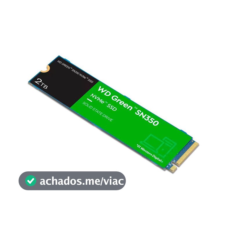 SSD WD Green SN350 2TB M.2 2280 NVME PCIE 3.0 3200Mb/s - WDS
