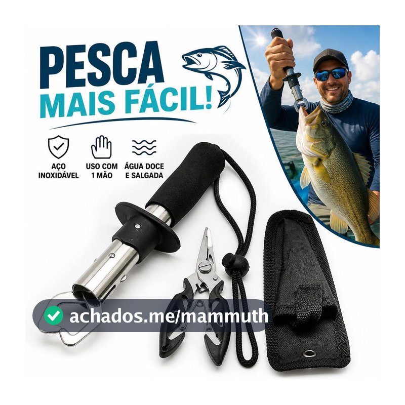 Kit 3Pcs Alicate De Pesca E Ferramentas Multifuncionais Para Os Lábios De Peixe