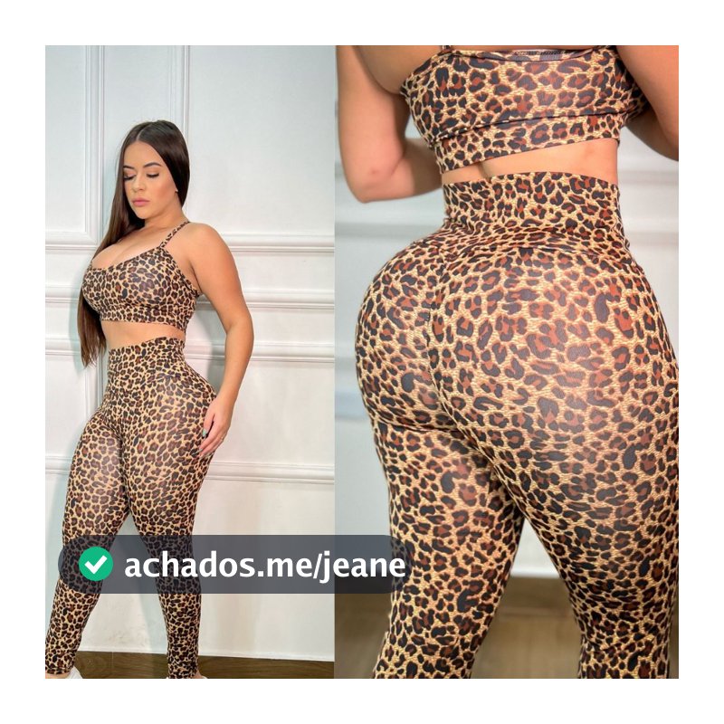 Conjunto Fitness Calça Legging Empina Bumbum + Top Com Bojo