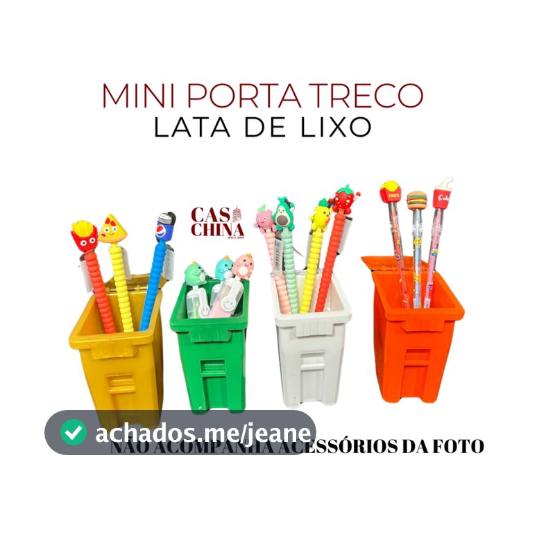 MINI PORTA TRECO DE LATA DE LIXO