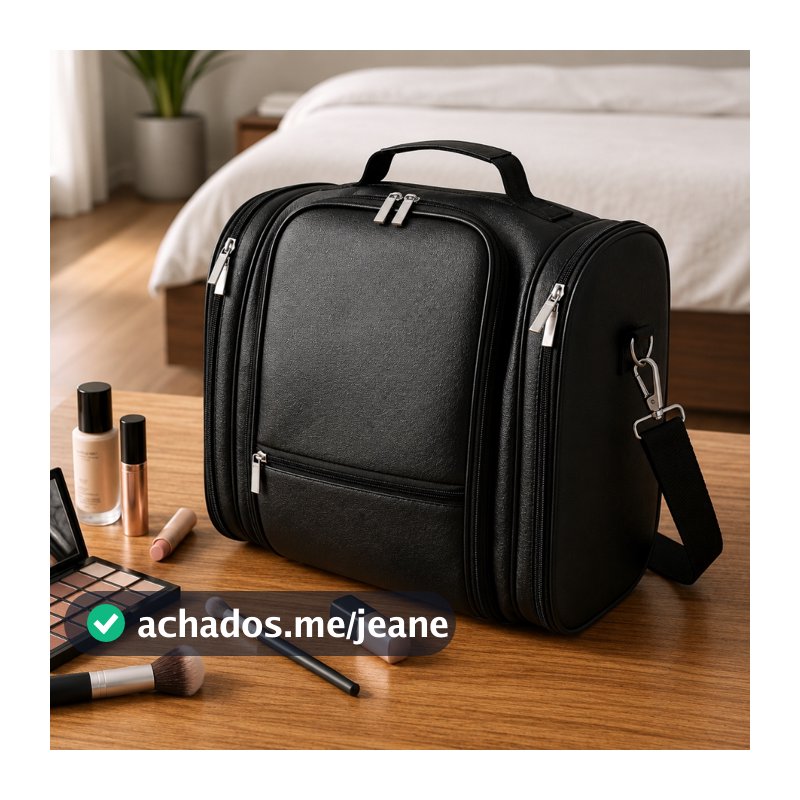 Mochila Maleta Bolsa Grande Maquiagem Manicure Porta Esmaltes Maquiadora Manicure Cabeleireira - B22