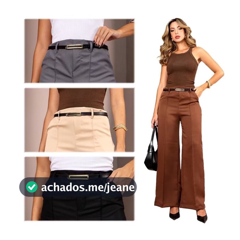 Calça Pantalona  Alfaiataria Premium Tradicional