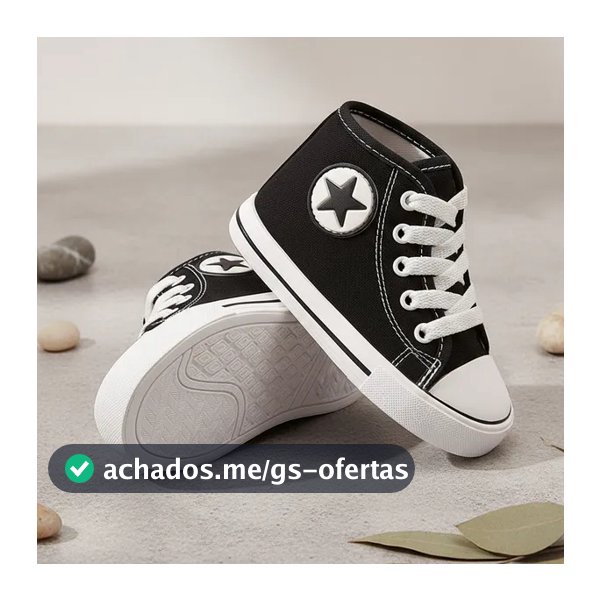 Tênis Infantil Botinha Cano Alto Star Leve Macio Dia Dia Confortável Bota Antiderrapante Promoção