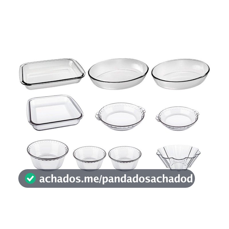 Conjunto de Assadeiras e Formas Marinex 10 Peças