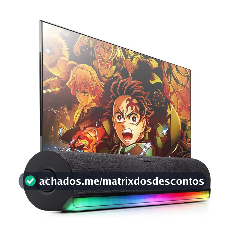 Soundbar Bluetooth Gamer Sem Fio Led Rgb Caixa De Som Para Smart Tv Pc Celular Notebok Original Knup