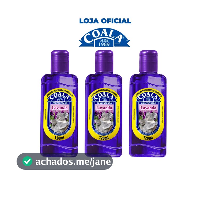 Combo 3 Limpadores Coala Lavanda 120 ml
