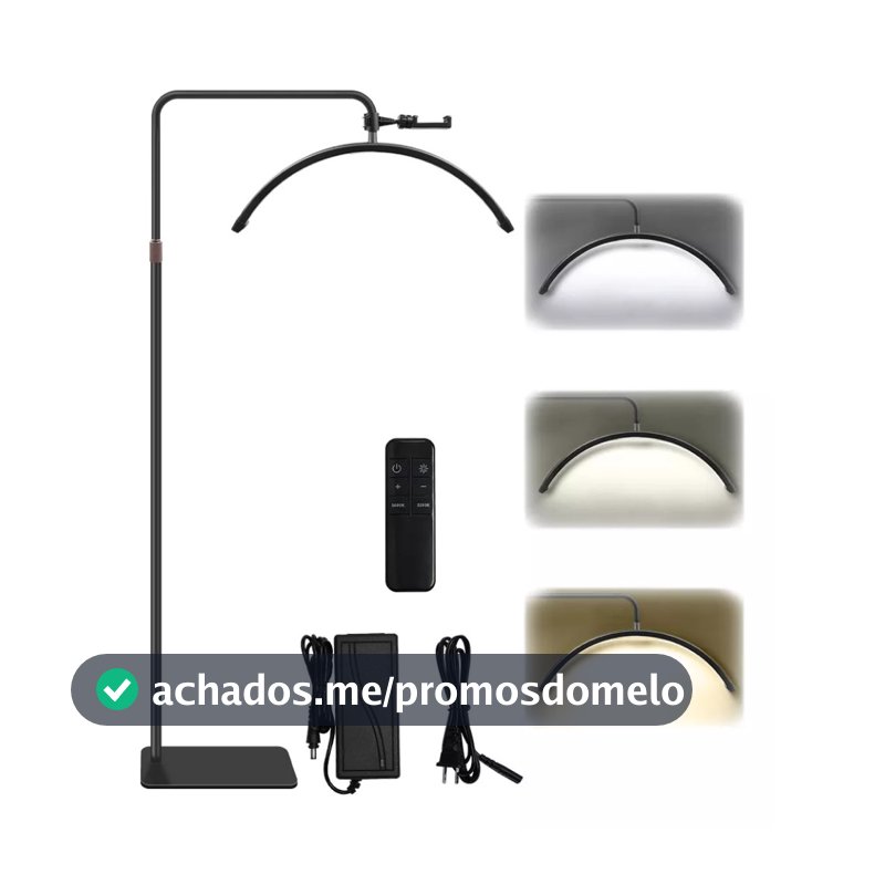 Luminaria Meia Lua Estetica Mesa 3 Tons Ajustavel Salao Beleza Limpeza De Pele