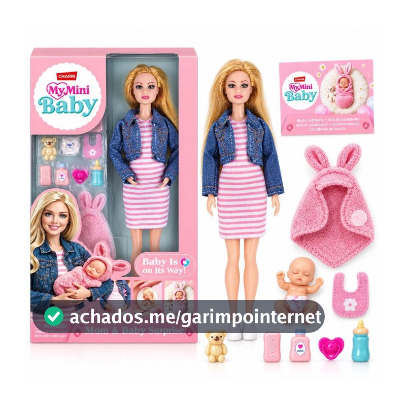 Novo Conjunto My Mini Baby Pregnant Doll toys Boneca De 11.5 Polegadas Para Mãe Grávida Fingir Brincar De Brinquedo Bebê