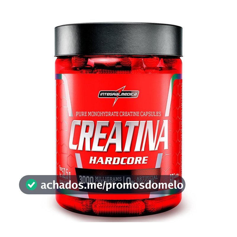 Creatina Monohidratada em Cápsulas 60 Cápsulas –  Integralmedica