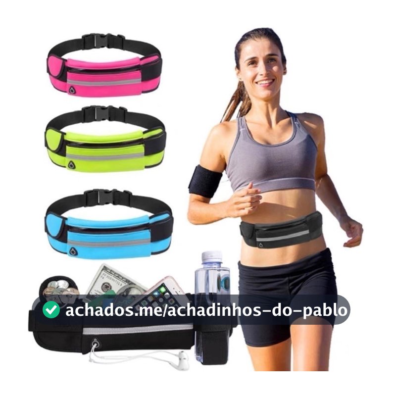 Pochete Porta celular Garrafa De Agua Caminhada Corrida Academia