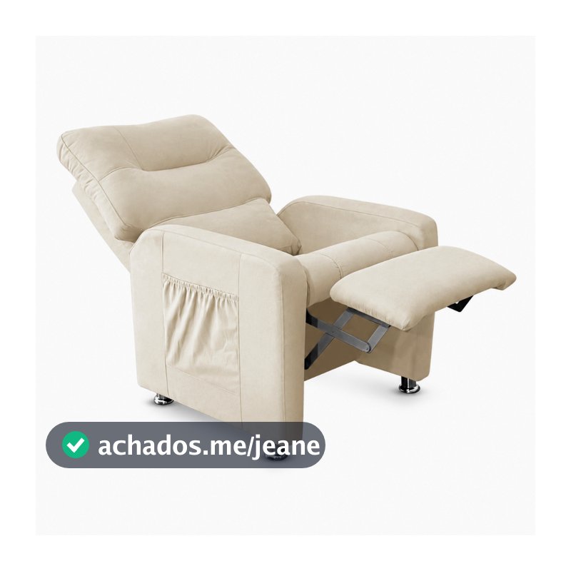 Poltrona do Papai Reclinável Conforto Premium para Estética Tecido Suede - Meu Lar Decorações