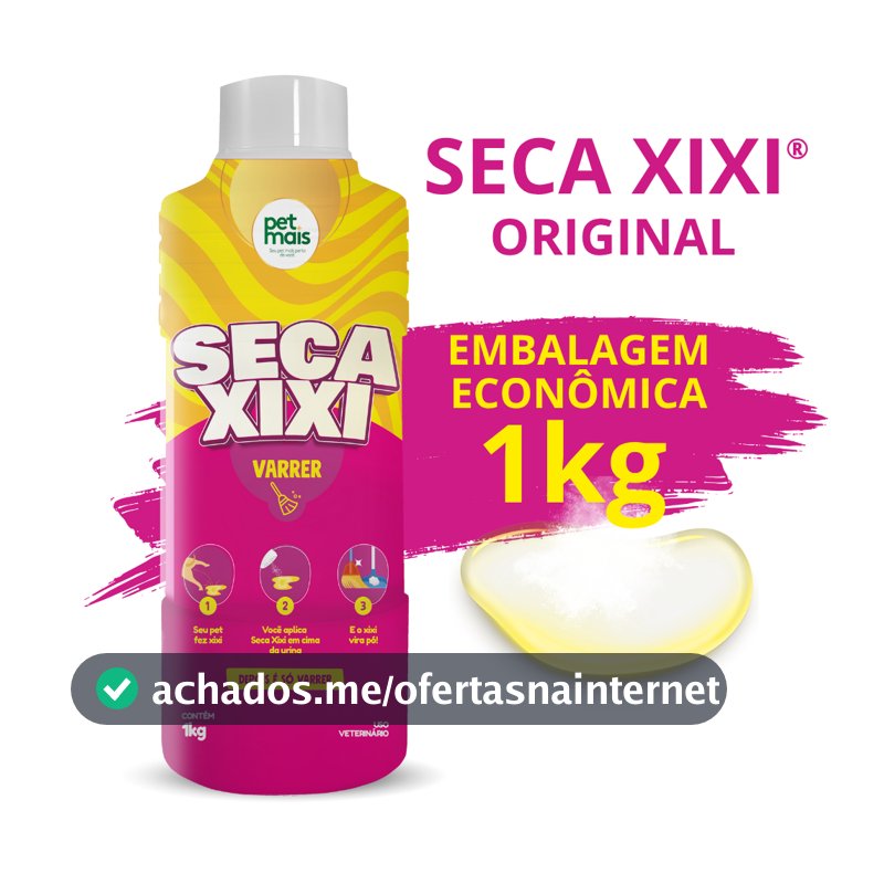 Seca Xixi Higienizador De Urina Pet Cães e Gatos Absorve e Transforma em Pó 1kg - Petmais