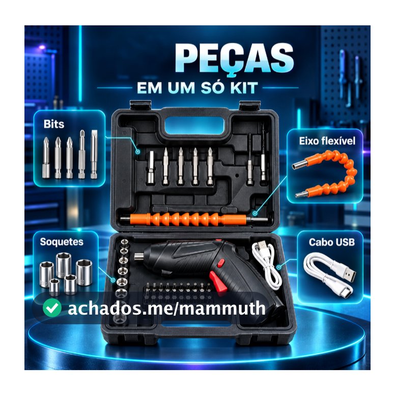 Kit parafusadeira sem fioJogo de parafusadeira elétricaParafusadeira com eixo flexívelPonteiras para parafusadeira