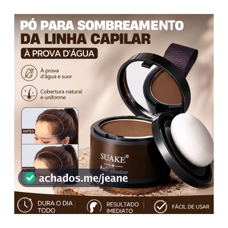 Pó De Linha Fina 4g Sombra Em Maquiagem Corretivo De Cabelo Capa Natural Unissex Produto Para Perda