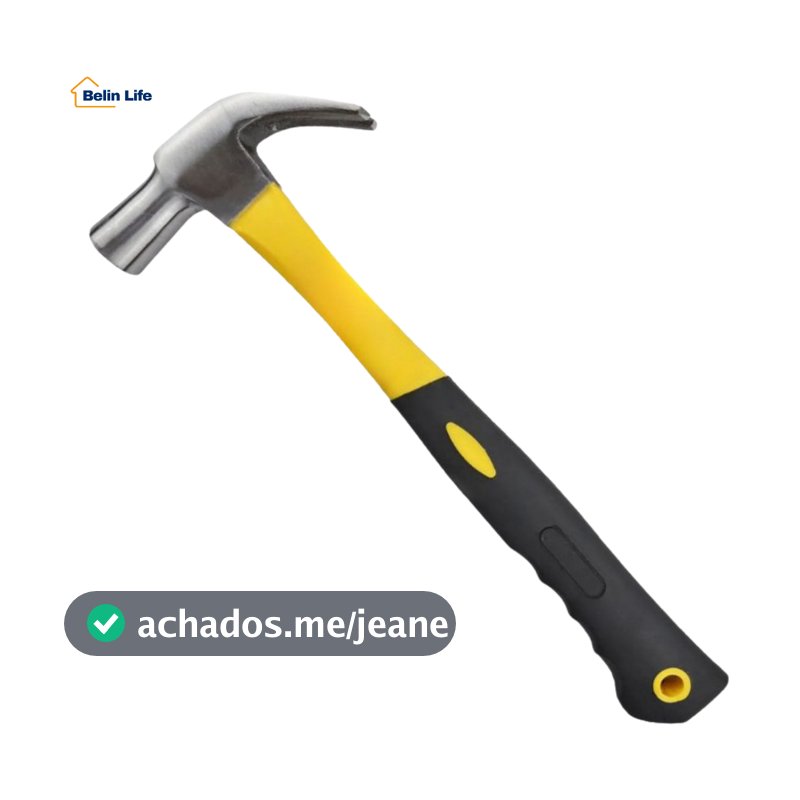 Martelo De Carpinteiro Unha Reta Aço Forjado Temperado Resistente 23mm 27mm