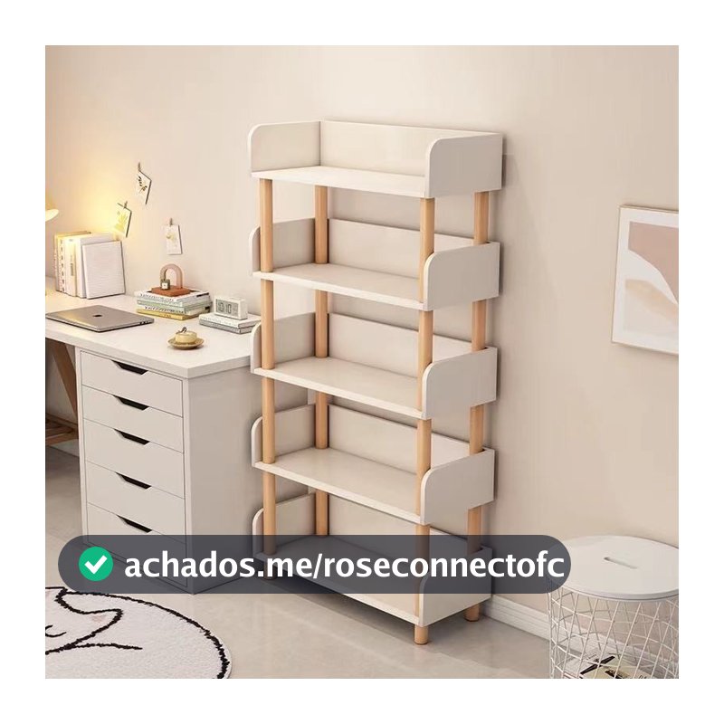 Estante de madeira para livros, estante para estudo infantil, 2/3/4/5/6 organizador de prateleira de armazenamento
